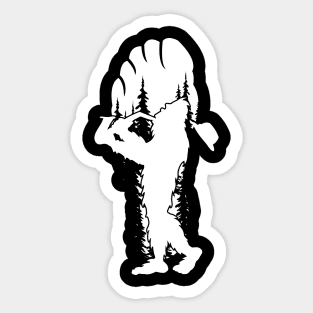 Bigfoot Play Saxophone Sticker